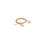 Delock RJ45 Netzwerkkabel Cat.6 UTP Ultra Slim 1 m orange mit kurzen Steckern