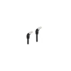 Delock RJ45 Netzwerkkabel Cat.6A S FTP 45° nach unten gewinkelt 2 m schwarz