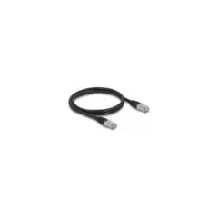 Delock RJ45 Netzwerkkabel Cat.6A S FTP PE Outdoor 1 m schwarz