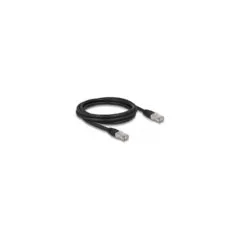 Delock RJ45 Netzwerkkabel Cat.6A S FTP PE Outdoor 2 m schwarz