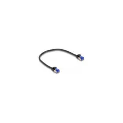 Delock RJ45 Netzwerkkabel Cat.6A S FTP Slim 0.25 m schwarz