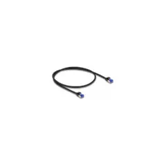 Delock RJ45 Netzwerkkabel Cat.6A S FTP Slim 0.5 m schwarz