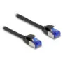 Delock RJ45 Netzwerkkabel Cat.6A S FTP Slim 1 m schwarz