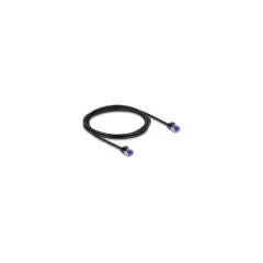 Delock RJ45 Netzwerkkabel Cat.6A S FTP Slim 2 m schwarz