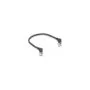 Delock RJ45 Netzwerkkabel Cat.6A S FTP Slim 90° oben oben gewinkelt 0.25 m schwarz