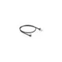 Delock RJ45 Netzwerkkabel Cat.6A S FTP Slim 90° unten gewinkelt gerade 0.5 m schwarz