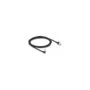 Delock RJ45 Netzwerkkabel Cat.6A S FTP Slim 90° unten gewinkelt gerade 2 m schwarz