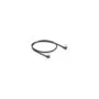Delock RJ45 Netzwerkkabel Cat.6A S FTP Slim 90° unten unten gewinkelt 0.5 m schwarz