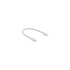 Delock RJ45 Netzwerkkabel Cat.6A Stecker zu Stecker mit robuster Rastnase Industrietauglich U UTP Slim 0.3 m weiß