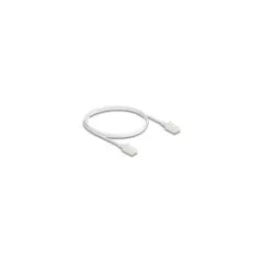 Delock RJ45 Netzwerkkabel Cat.6A Stecker zu Stecker mit robuster Rastnase Industrietauglich U UTP Slim 1 m weiß