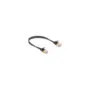 Delock RJ45 Netzwerkkabel Cat.6A Stecker zu Stecker mit robuster Rastnase und Cat.7 Rohflachbandkabel U FTP 0.3 m sch...