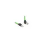 Delock RJ45 Netzwerkkabel Cat.6A Stecker zu Stecker oben gewinkelt SF UTP schleppkettentauglich PUR (TPU) 5 m grün
