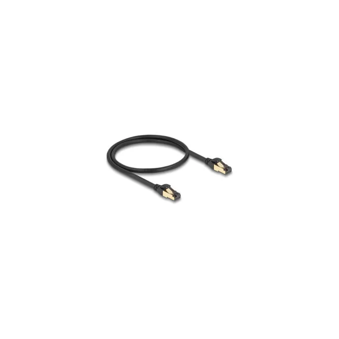 Delock RJ45 Netzwerkkabel Cat.6A Stecker zu Stecker S FTP schwarz 50 cm mit Cat.7 Rohkabel Industrie und Outdoor taug... — image 2