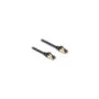 Delock RJ45 Netzwerkkabel Cat.6A Stecker zu Stecker S FTP schwarz 50 cm mit Cat.7 Rohkabel Industrie und Outdoor taug...