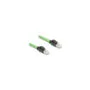 Delock RJ45 Netzwerkkabel Cat.6A Stecker zu Stecker SF UTP schleppkettentauglich PUR (TPU) 2 m grün
