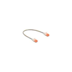 Delock RJ45 Netzwerkkabel Cat.6A U UTP Slim 0.3 m transparent