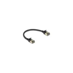 Delock RJ45 Netzwerkkabel Cat.8.1 F FTP Slim Pro 0.25 m schwarz