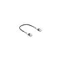 Delock RJ45 Netzwerkkabel mit doppeltem Knickschutz Cat.6A UTP Slim 0.3 m schwarz