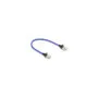 Delock RJ45 Netzwerkkabel mit Geflechtmantel Cat.6A U FTP Slim 0.3 m blau