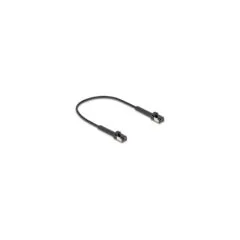 Delock RJ45 Slim Netzwerkkabel Cat.6A U FTP winkelbar schwarz 0.25 m