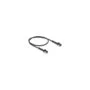 Delock RJ45 Slim Netzwerkkabel Cat.8.1 U FTP winkelbar bis 40 Gbps schwarz 0.5 m