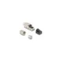 Delock RJ45 Stecker feldkonfektionierbar Cat.6A mit Kabelverschraubung und Staubschutz werkzeugfrei