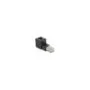 Delock RJ45 Stecker zu RJ45 Buchse Adapter Cat.6A 90° nach oben gewinkelt