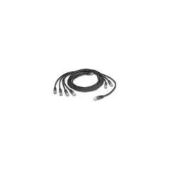 Delock RJ45 Trunk-Kabel 4 x Stecker zu 4 x Stecker Cat.5e UTP schwarz