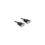 Delock RS-232 Kabel Seriell D-Sub 9 Buchse zu Buchse Nullmodem mit schmalem Steckergehäuse - Full Handshaking - 0.5 m