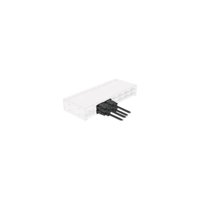 Delock RS-232 Kabel Seriell D-Sub9 Buchse zu Buchse mit schmalem Steckergehäuse 0.5 m — image 2
