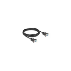 Delock RS-232 Kabel Seriell D-Sub9 Buchse zu Buchse mit schmalem Steckergehäuse 5 m