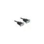 Delock RS-232 Kabel Seriell D-Sub9 Buchse zu Buchse Nullmodem mit schmalem Steckergehäuse 10 m