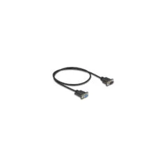 Delock RS-232 Kabel Seriell D-Sub9 Stecker zu Buchse mit schmalem Steckergehäuse 0.5 m