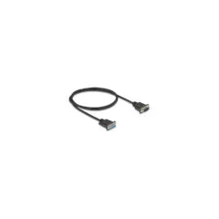 Delock RS-232 Kabel Seriell D-Sub9 Stecker zu Buchse mit schmalem Steckergehäuse 1 m