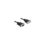 Delock RS-232 Kabel Seriell D-Sub9 Stecker zu Buchse Nullmodem mit schmalem Steckergehäuse 1 m