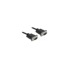 Delock RS-232 Kabel Seriell D-Sub9 Stecker zu Stecker mit schmalem Steckergehäuse 0.5 m