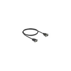 Delock RS-232 Kabel Seriell D-Sub9 Stecker zu Stecker mit schmalem Steckergehäuse 1 m