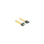Delock SATA 3 Gb s Kabel gerade auf unten gewinkelt 50 cm gelb