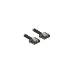 Delock SATA 6 Gb s Kabel 10 cm schwarz FLEXI