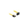 Delock SATA 6 Gb s Kabel gerade auf oben gewinkelt 50 cm gelb