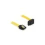 Delock SATA 6 Gb s Kabel gerade auf oben gewinkelt 70 cm gelb