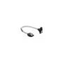 Delock SATA 6 Gb s Kabel gerade auf unten gewinkelt 20 cm transparent