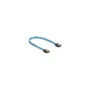 Delock SATA 6 Gb s Kabel UV Leuchteffekt blau 20 cm