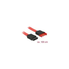 Delock SATA 6 Gb s Verlängerungskabel 100 cm rot