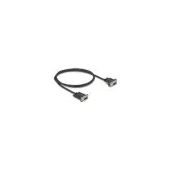 Delock Seriell Kabel RS-232 D-Sub9 Buchse zu D-Sub9 Buchse Stromanschluss an Pin 9 1 m