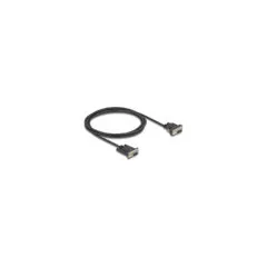 Delock Seriell Kabel RS-232 D-Sub9 Buchse zu D-Sub9 Buchse Stromanschluss an Pin 9 2 m