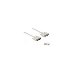 Delock Serielles Kabel D-Sub 25 Stecker zu Buchse 0.5 m
