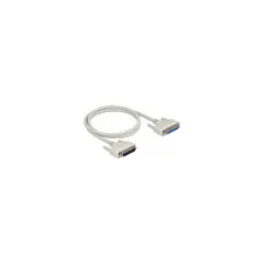 Delock Serielles Kabel D-Sub 25 Stecker zu Buchse 1 m