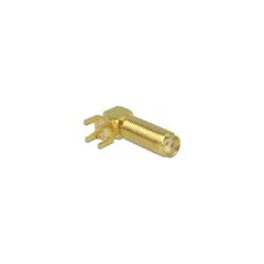 DELOCK SMA Buchse 90 PCB Gewindelnge 16mm