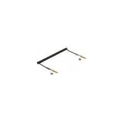 Delock Spiralkabel 3.5 mm 3 Pin Klinkenstecker zu Klinkenstecker mit Schraubadapter 3 m